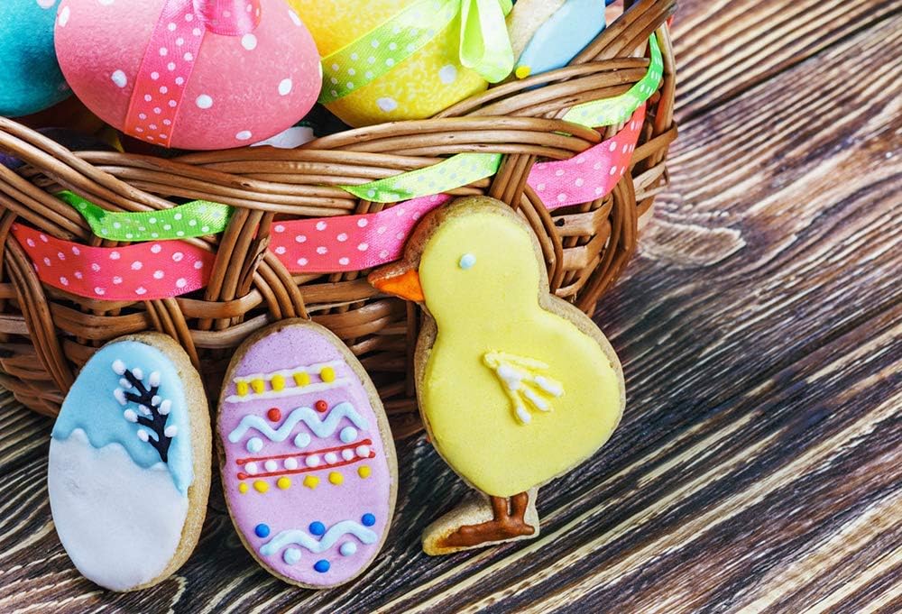 5-Piece Easter Themed Stainless Steel Cookie Cutter Set – Bunny, Chick, Carrot & Egg Shapes – For Baking, Cookies, Fondant, Chocolate & DIY Crafts